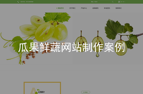 瓜果鮮蔬網(wǎng)站制作案例（石家莊網(wǎng)站建設案例）