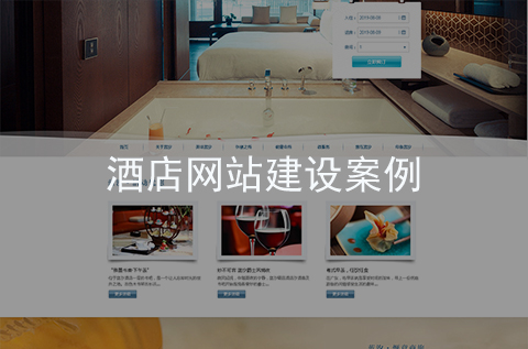 酒店網(wǎng)站建設案例