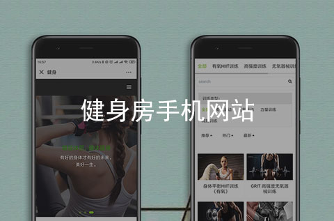 健身房手機網(wǎng)站開發(fā)案例