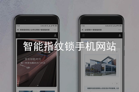智能指紋鎖手機網(wǎng)站建設案例
