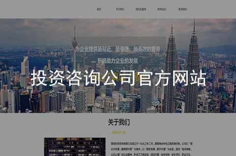 投資咨詢(xún)公司網(wǎng)站建設(shè)案例