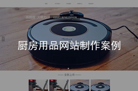 廚房打掃清潔用品網(wǎng)站制作案例